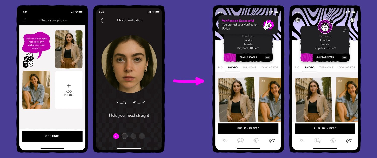 Verify Your Vibe: Pure's Photo Badge Makes Real Hotter.2. 1
